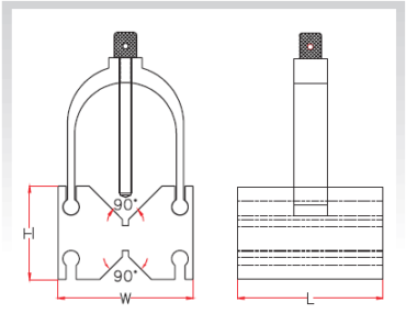 Hardened & Ground ‘V’ Blocks With Top Clamps – Armatech Associates
